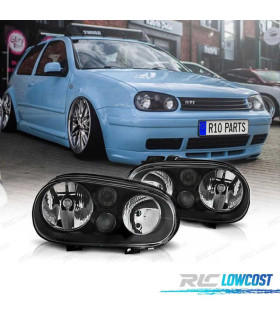 FAROS VOLKSWAGEN VW GOLF 4 IV 97-03 FONDO NEGRO BLACK EDITION