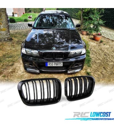 PARRILLA BMW E46 98-01 LOOK M PERFORMANCE NEGRO BRILLANTE