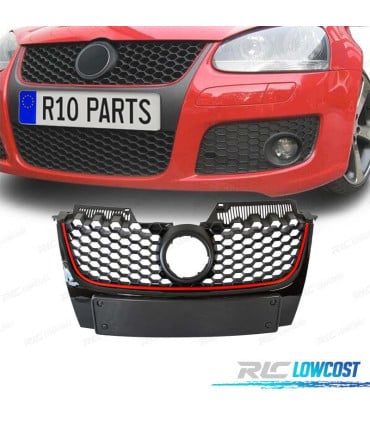 PARRILLA VOLKSWAGEN VW GOLF 5 LOOK GTI NEGRA ROJA