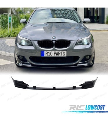 SPOILER LIP BMW E60 E61 03-10 LOOK M PERFORMANCE NEGRO BRILLO