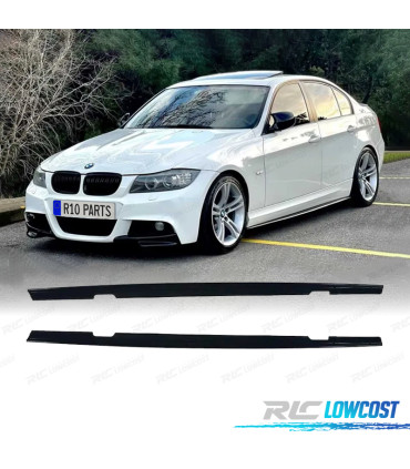 AÑADIDOS TALONERAS BMW E90 LOOK M PERFORMANCE NEGRO BRILLO