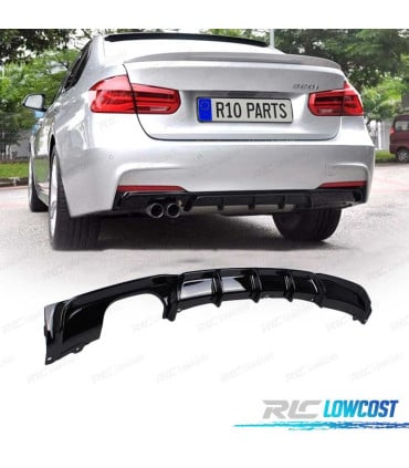 DIFUSOR BMW F30 F31 LOOK M PERFORMANCE NEGRO BRILLO