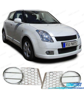 REJILLAS NIEBLA SUZUKI SWIFT MZ EZ 05-08 CROMO