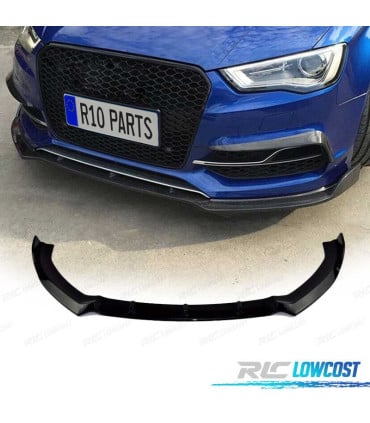 SPOILER LIP FRONTAL AUDI A3 8V LOOK S LINE ABS 12-16