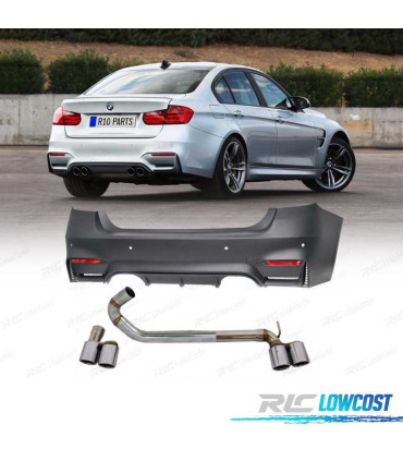 PARAGOLPES TRASERO BMW F30 LOOK M3 11-18 + KIT ESCAPE