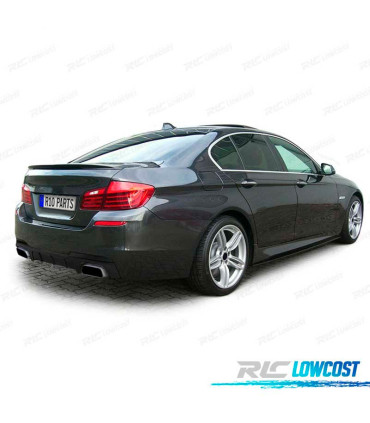 DIFUSOR BMW F10 F11 10-17 LOOK M PERFORMANCE + COLAS ESCAPE CROMO