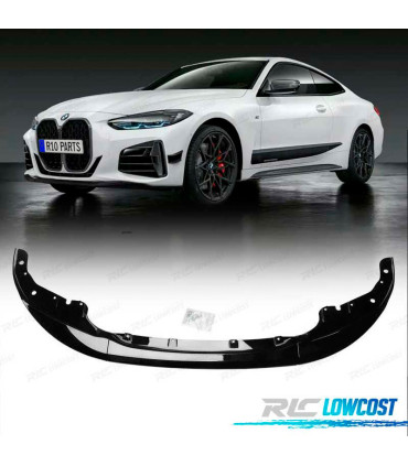 SPOILER LIP FRONTAL BMW G22 20-24 LOOK M PERFORMANCE NEGRO BRILLO