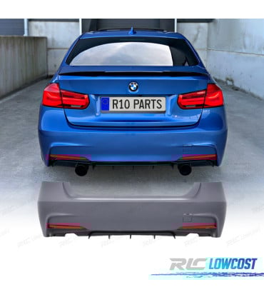 PARAGOLPES TRASERO BMW F30 11-19 LOOK M PERFORMANCE DOBLE SALIDA