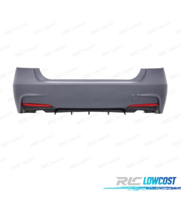 PARAGOLPES TRASERO BMW F30 11-19 LOOK M PERFORMANCE DOBLE SALIDA