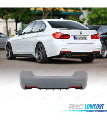 PARAGOLPES TRASERO BMW F30 11-19 LOOK M PERFORMANCE DOBLE SALIDA AMBOS LADOS
