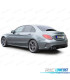 DIFUSOR MERCEDES CLASE C W205 SEDAN 18-21 NEGRO BRILLANTE + COLAS ESCAPE LOOK AMG C63