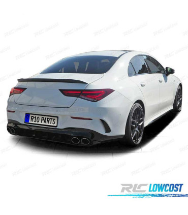 DIFUSOR MERCEDES CLA C118 19- LOOK AMG NEGRO BRILLO + COLAS ESCAPE