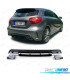 DIFUSOR MERCEDES CLASE A W176 12-18 LOOK A45 AMG NEGRO BRILLO + COLAS ESCAPE