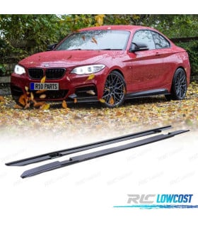 AÑADIDOS TALONERAS BMW F22 F23 LOOK M PERFORMANCE NEGRO BRILLO