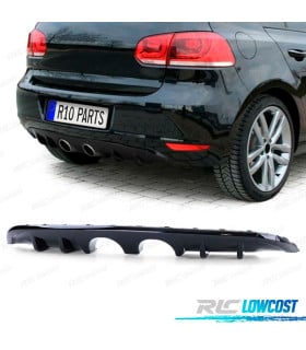 DIFUSOR VOLKSWAGEN VW GOLF 6 1K 08-13 NEGRO BRILLO DOBLE SALIDA