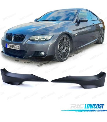 SPLITTERS PARAGOLPES BMW E92 E93 06-10 LOOK M NEGRO MATE