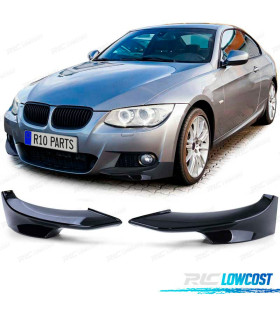SPLITTERS PARAGOLPES BMW E92 E93 10-13 LOOK M NEGRO BRILLO