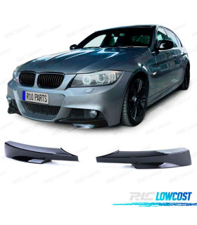 SPLITERS PARAGOLPES BMW E90 E91 08-12 PACK M NEGRO BRILLO