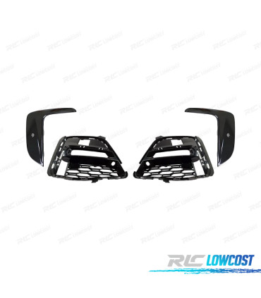 REJILLAS NIEBLA BMW G20 19-22 LOOK M NEGRO BRILLO