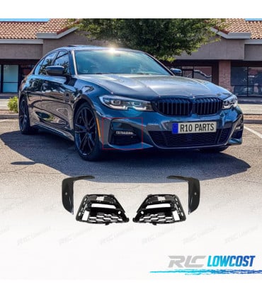 REJILLAS NIEBLA BMW G20 19-22 LOOK M NEGRO BRILLO