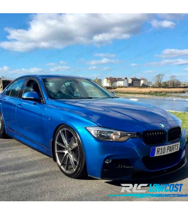 SPOILER LIP BMW F30 F31 LOOK M PERFORMANCE NEGRO BRILLO ABS