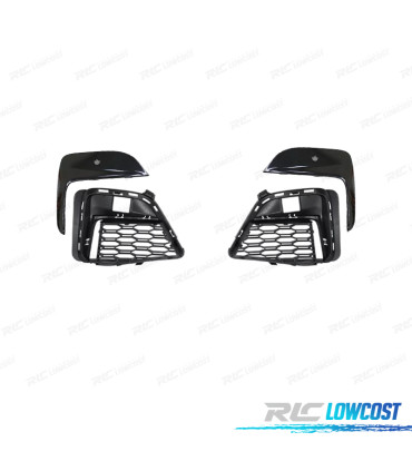 REJILLAS DE PARAGOLPES BMW G20 19-22 LOOK M NEGRO BRILLO