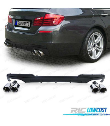 DIFUSOR BMW F10 F11 10-17 LOOK M PERFORMANCE + COLAS ESCAPE