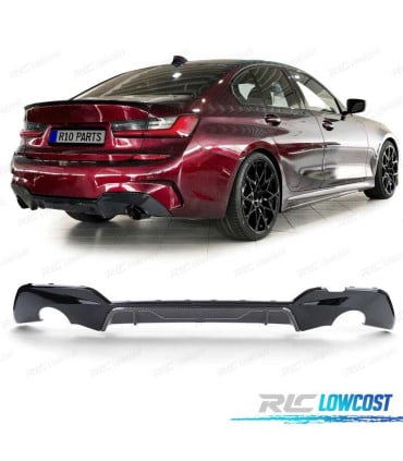 DIFUSOR BMW G20 G21 18- LOOK M PERFORMANCE CARBONO Y NEGRO BRILLO
