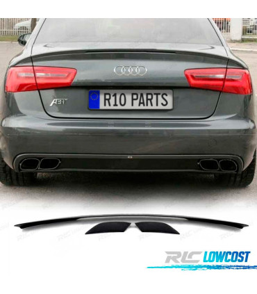 ALERON PESTAÑA AUDI A6 C7 4G SEDAN 11-18 LOOK ABT ABS