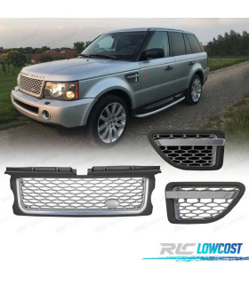 PARRILLA + BRANQUIAS RANGE ROVER SPORT 05-09 SILVER EDITION