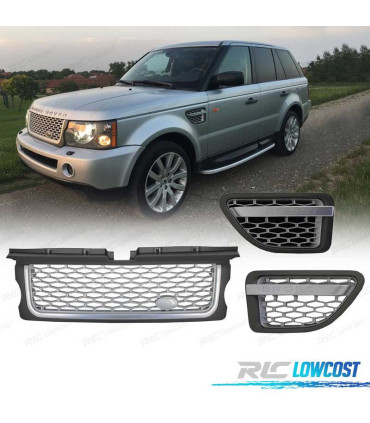 PARRILLA + BRANQUIAS RANGE ROVER SPORT 05-09 SILVER EDITION
