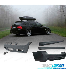 KIT CARROCERIA BMW E91 08-12 CON PDC Y LAVAFAROS LOOK M