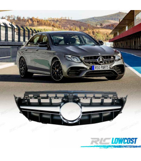 PARRILLA MERCEDES CLASE E W213 16-19 E63 AMG NEGRO CROMO