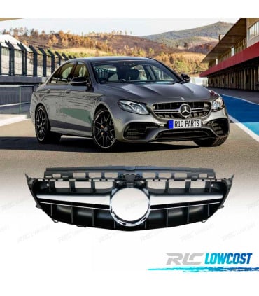 PARRILLA MERCEDES CLASE E W213 16-19 E63 AMG NEGRO CROMO