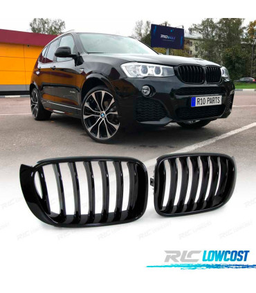 PARRILLA BMW X3 F25 LCI 14-18 X4 F26 14- LOOK M PERFORMANCE NEGRO BRILLO