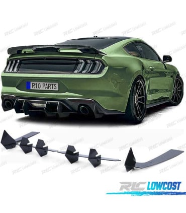 DIFUSOR FORD MUSTANG GT MK6 14-17 NEGRO BRILLO
