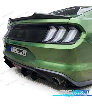 DIFUSOR FORD MUSTANG GT MK6 14-17 NEGRO BRILLO