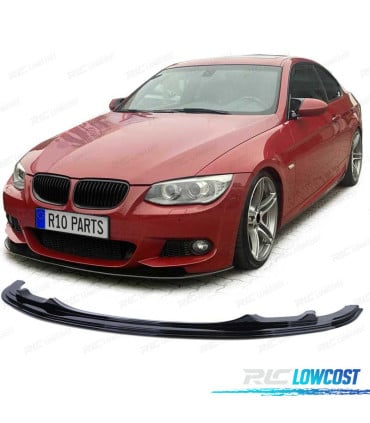 SPOILER LIP BMW E92 E93 10-13 LOOK M NEGRO BRILLO