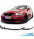SPOILER LIP BMW E60 E61 07-10 LOOK M5 NEGRO BRILLO