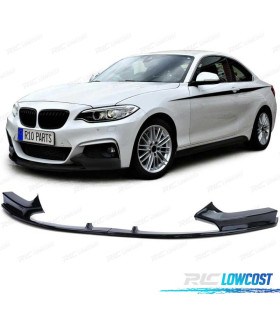 SPOILER LIP BMW F22 F23 12- LOOK M PERFORMANCE NEGRO BRILLO