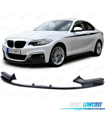 SPOILER LIP BMW F22 F23 12- LOOK M PERFORMANCE NEGRO BRILLO