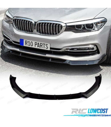 SPOILER LIP FRONTAL BMW G30 G31 17-20 NEGRO BRILLO ABS