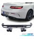DIFUSOR MERCEDES CLASE E C238 16- LOOK AMG E53 + COLAS ESCAPE NEGRO