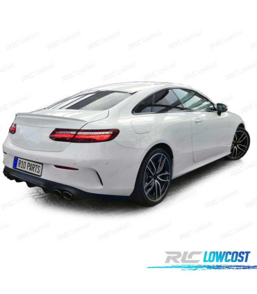 DIFUSOR MERCEDES CLASE E C238 16- LOOK AMG E53 + COLAS ESCAPE NEGRO