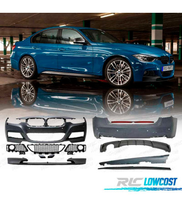 KIT CARROCERIA BMW F30 LOOK M PERFORMANCE DOBLE SALIDA