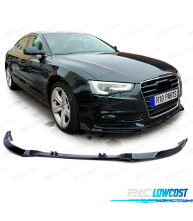 SPOILER LIP AUDI A5 8T 8F 11-17 NEGRO BRILLO