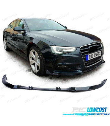 SPOILER LIP AUDI A5 8T 8F 11-17 NEGRO BRILLO