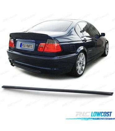 ALERON PESTAÑA BMW E46 SEDAN 98-05 LOOK M NEGRO BRILLO