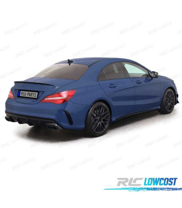 DIFUSOR MERCEDES CLA C117 16-19 LOOK AMG NEGRO BRILLO + COLAS ESCAPE