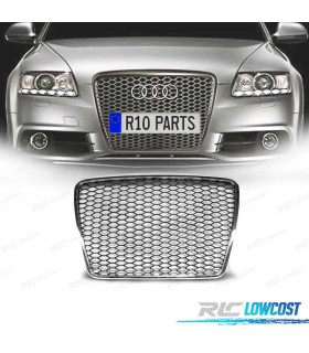 PARRILLA AUDI A6 4F 08-11 LOOK RS6 PLATA